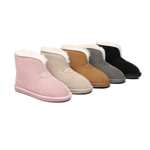 AS UGG Parker Unisex Ankle Premium Double-face Sheepskin Home Water-resistant Slipper AS2016