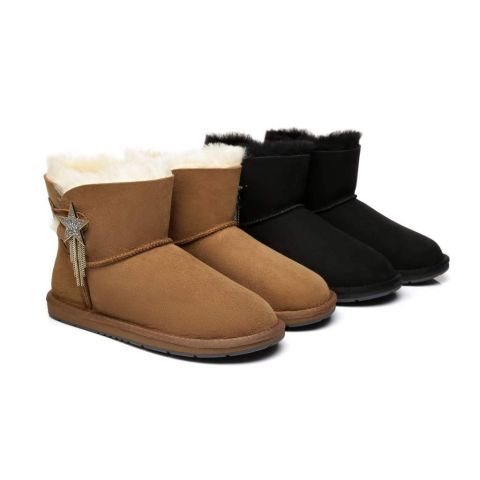 AS UGG Mini Boots Side Star Button Meteor