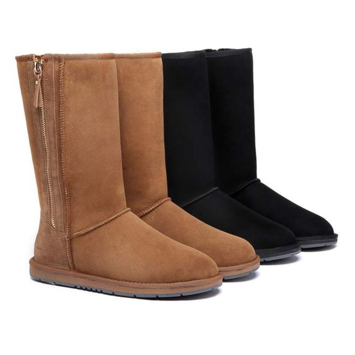 UGG Boots Australia Premium Double Face Sheepski Tall Side Zip,Water Resistant #15984