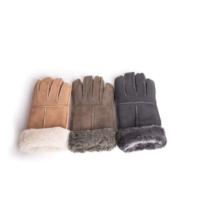 UGG Stitching Gloves With Suede
