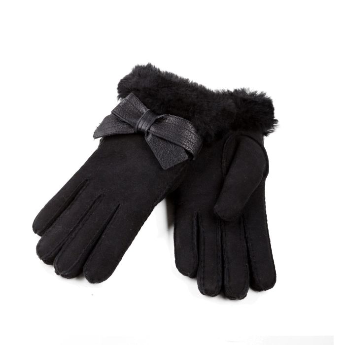 UGG OZWEAR Women's Sheepskin Ribbon Gloves