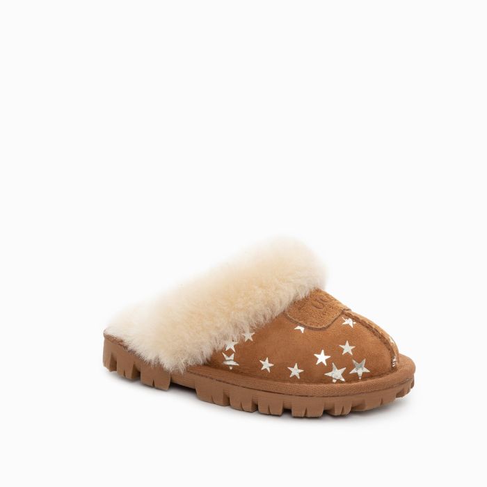 UGG OZWEAR Ugg Kids Coquette Slippers With Star Print