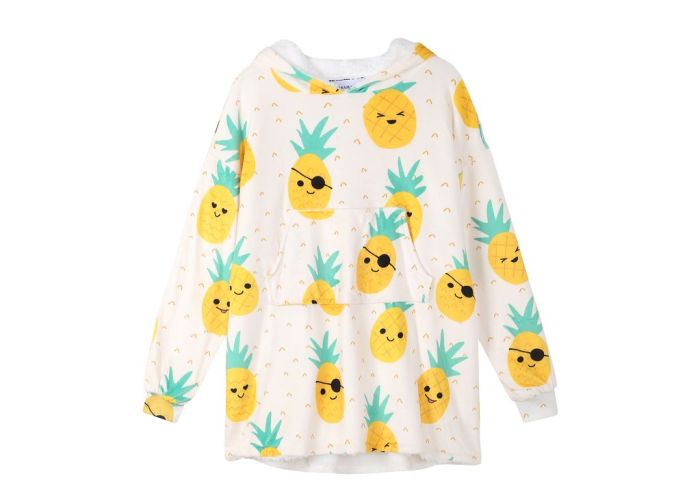 Kids Reversible Hoodie Blanket Pineapple